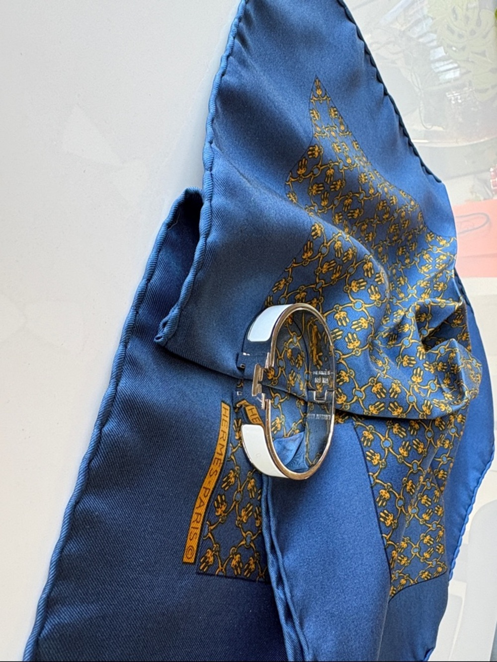 Hermes H Enamel Bracelet